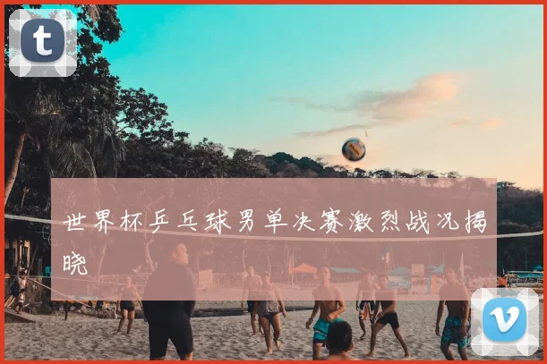 世界杯乒乓球男单决赛激烈战况揭晓
